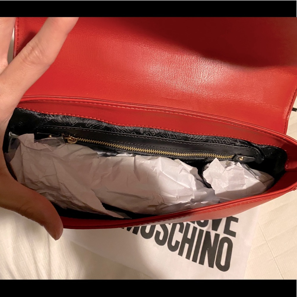 Authentic leather Love Moschino side or crossbody - Picture 2 of 7